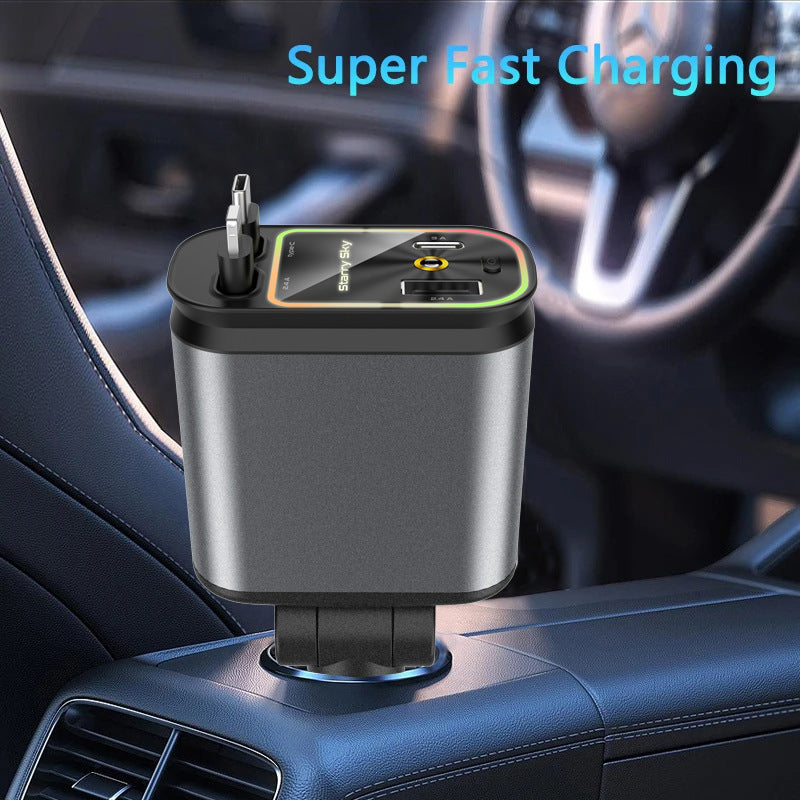 Starry Sky Ambience Light Car Charger