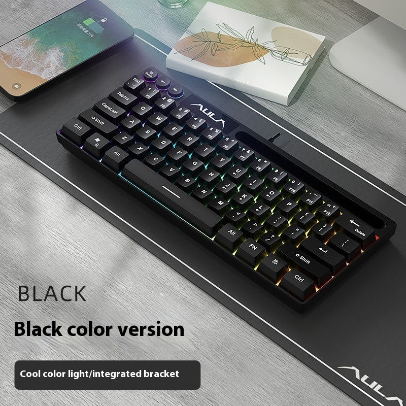 F3061 61keys Wired RGB Gaming Keyboard