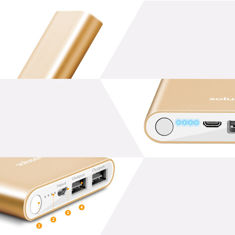 Power Bank 12000mAh Ultra-thin Aluminum
