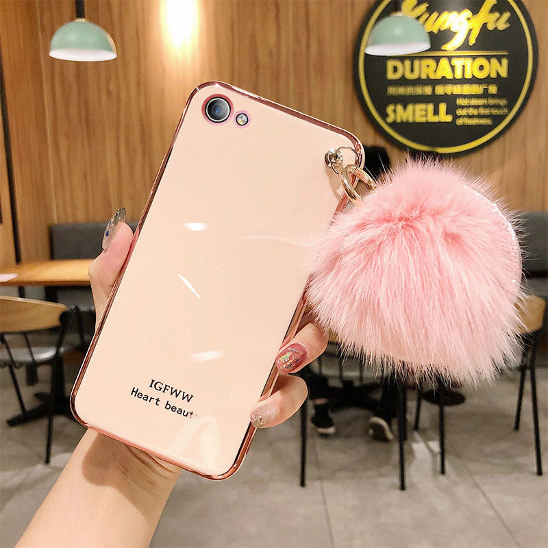 Hair Ball Electroplating Bracelet Silicone Protective