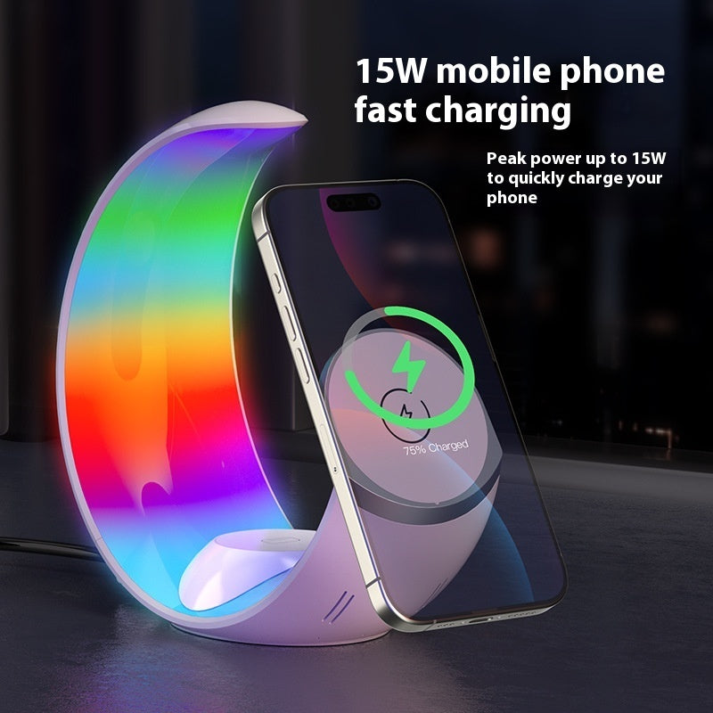 Wireless Ambience Light Night Lamp Charger