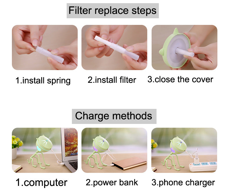 150ML Cat Ultrasonic Humidifier Aromatherapy