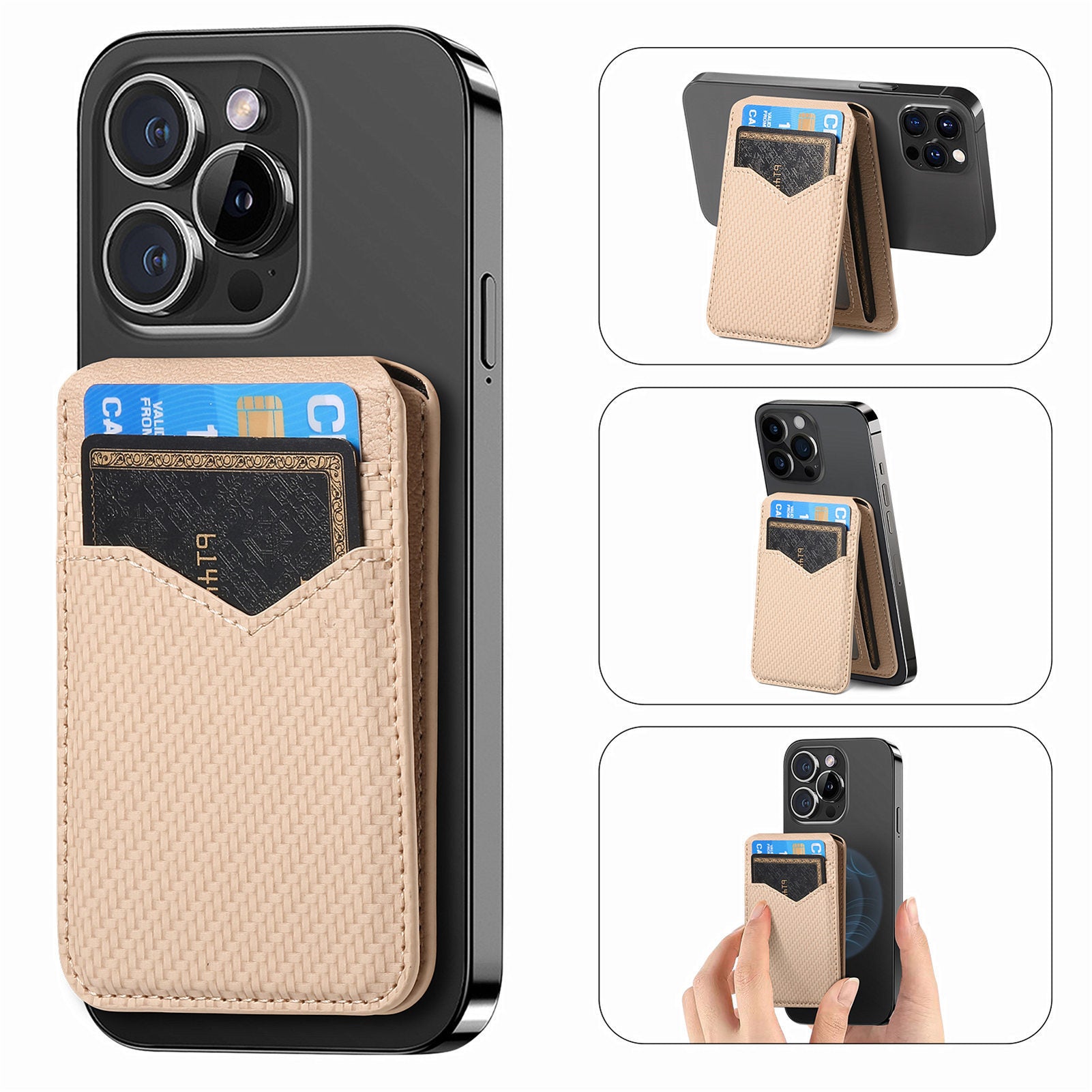 Strong Magnetic Bracket Mobile Phone Card Holder