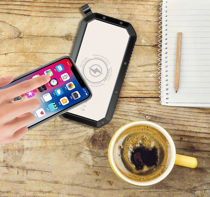 Wirelsess solar powerbank phone