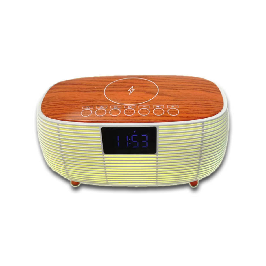 Bluetooth Wireless Charger Speaker Clock