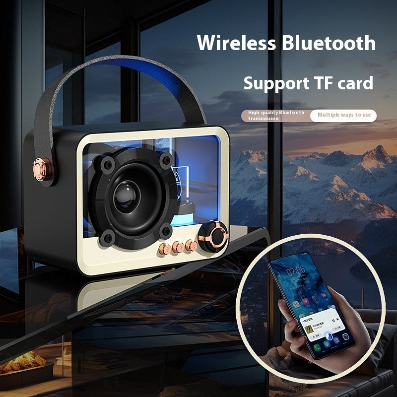 Glass Bluetooth Speaker Portable