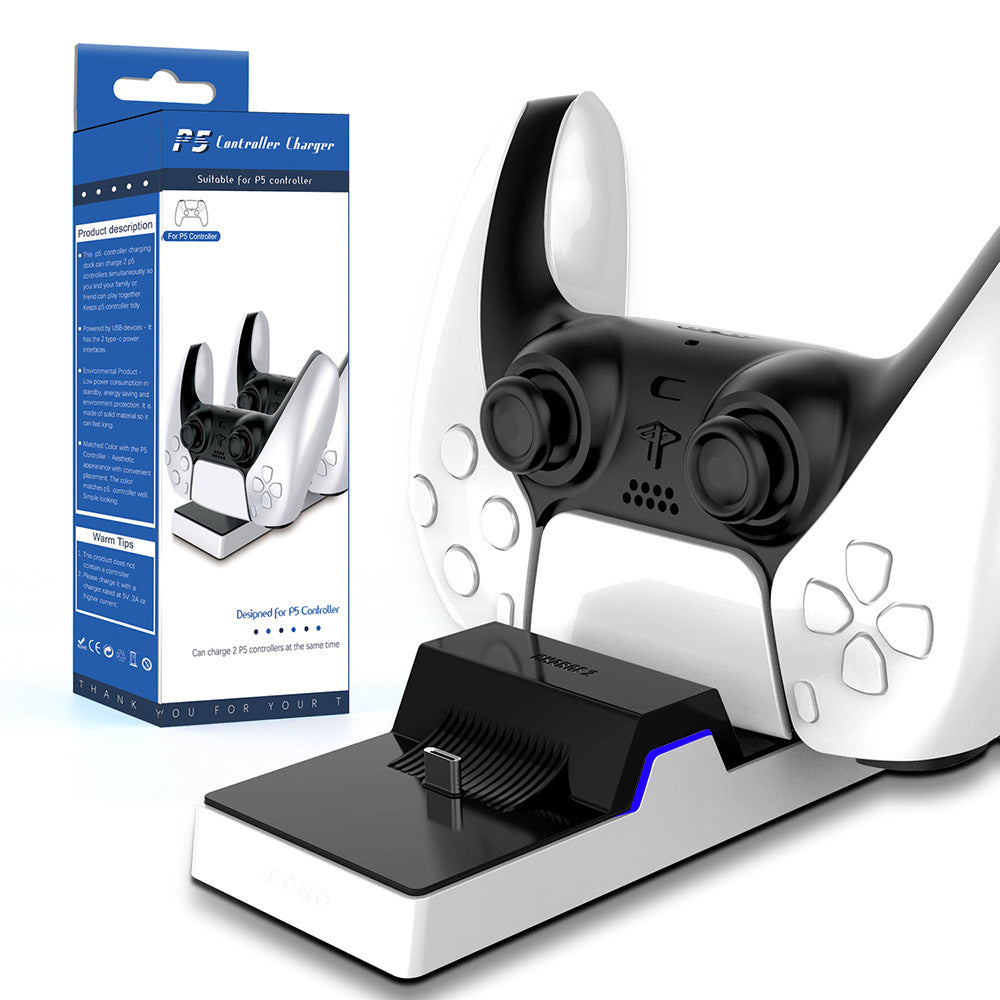 PS5 Gamepad Dual-seat Charger