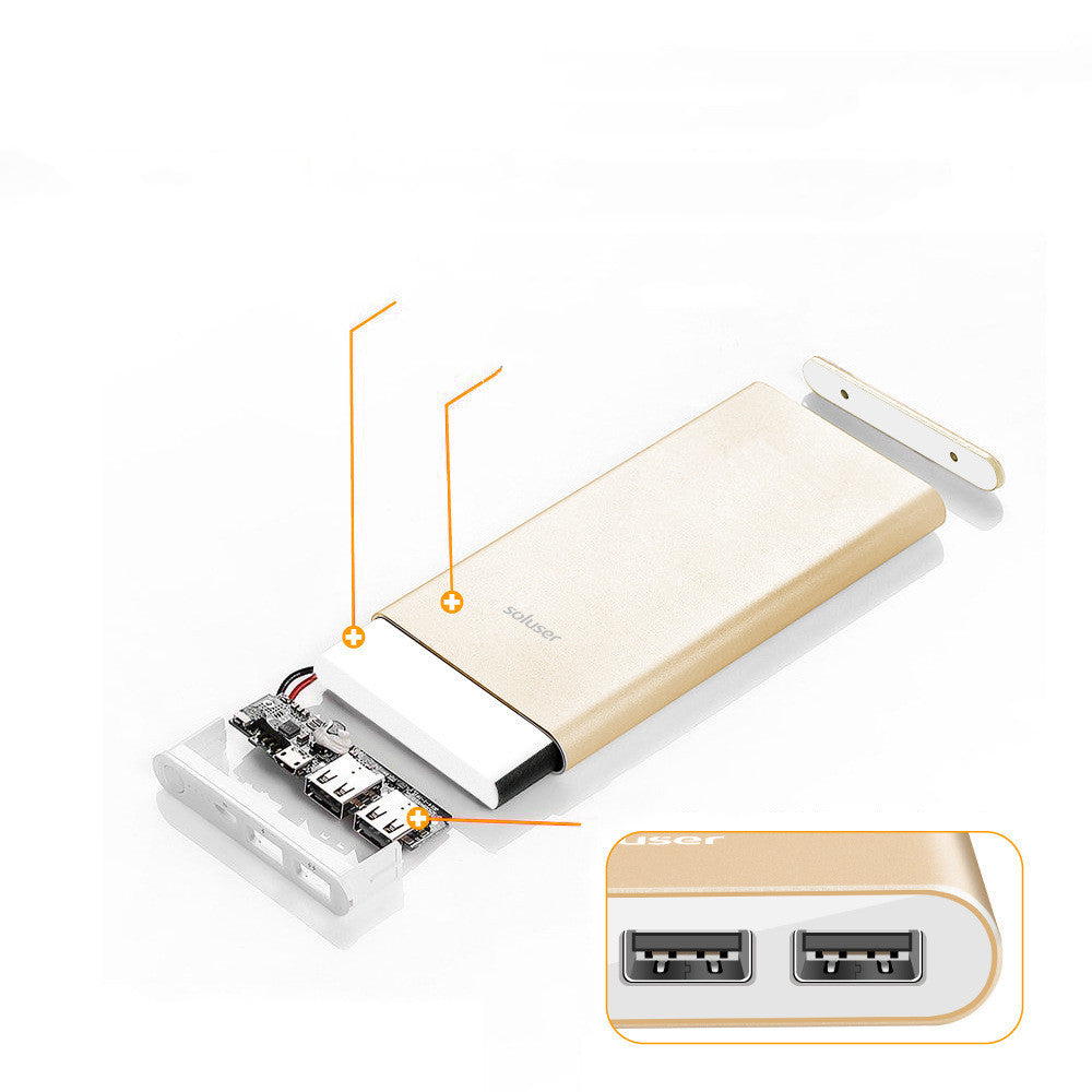 Power Bank 12000mAh Ultra-thin Aluminum