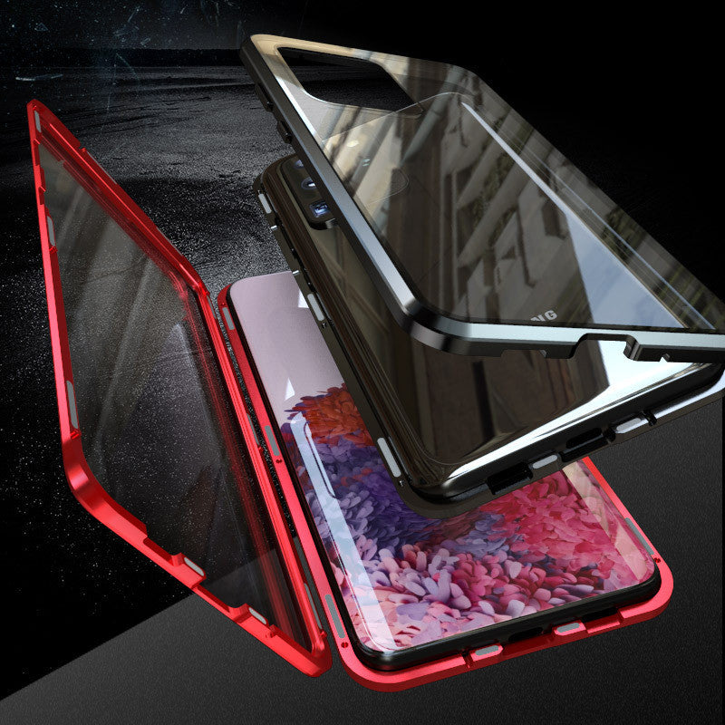 Magneto double-sided glass mobile phone case
