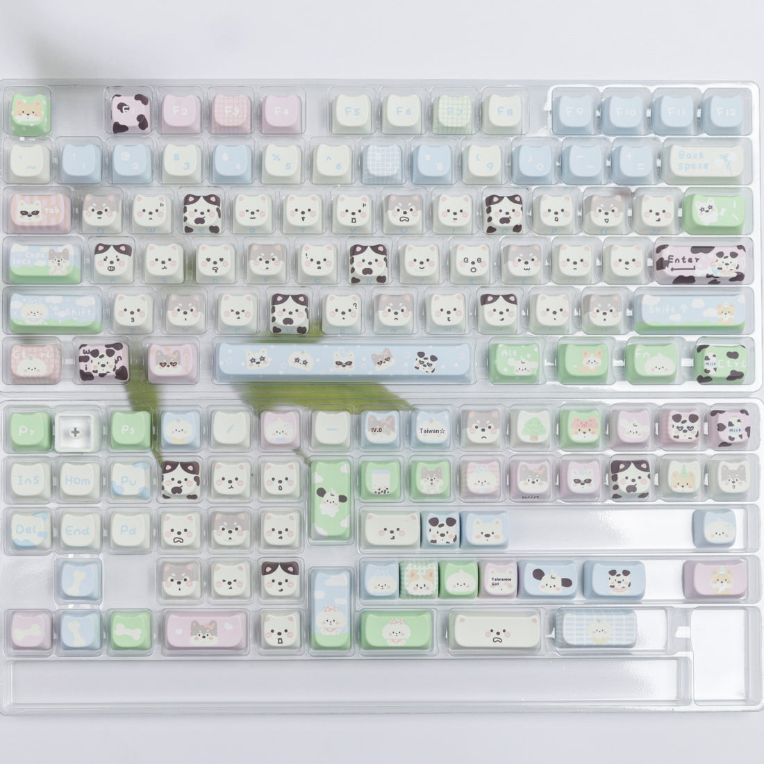 Cute Puppy Full Set PBT Sublimation Key