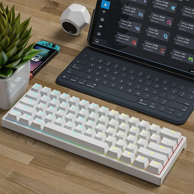 61-key Pluggable Mechanical Keyboard