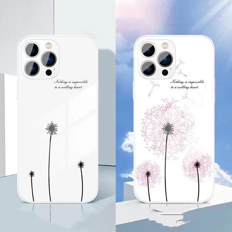 Glass Drop-proof Silicone Phone Protection Cover