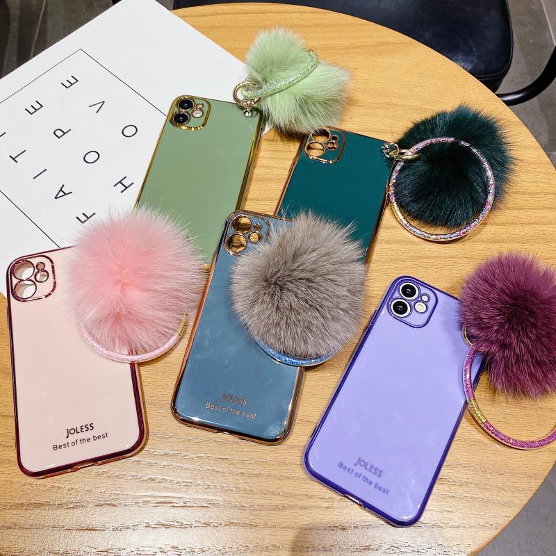 Hair Ball Electroplating Bracelet Silicone Protective