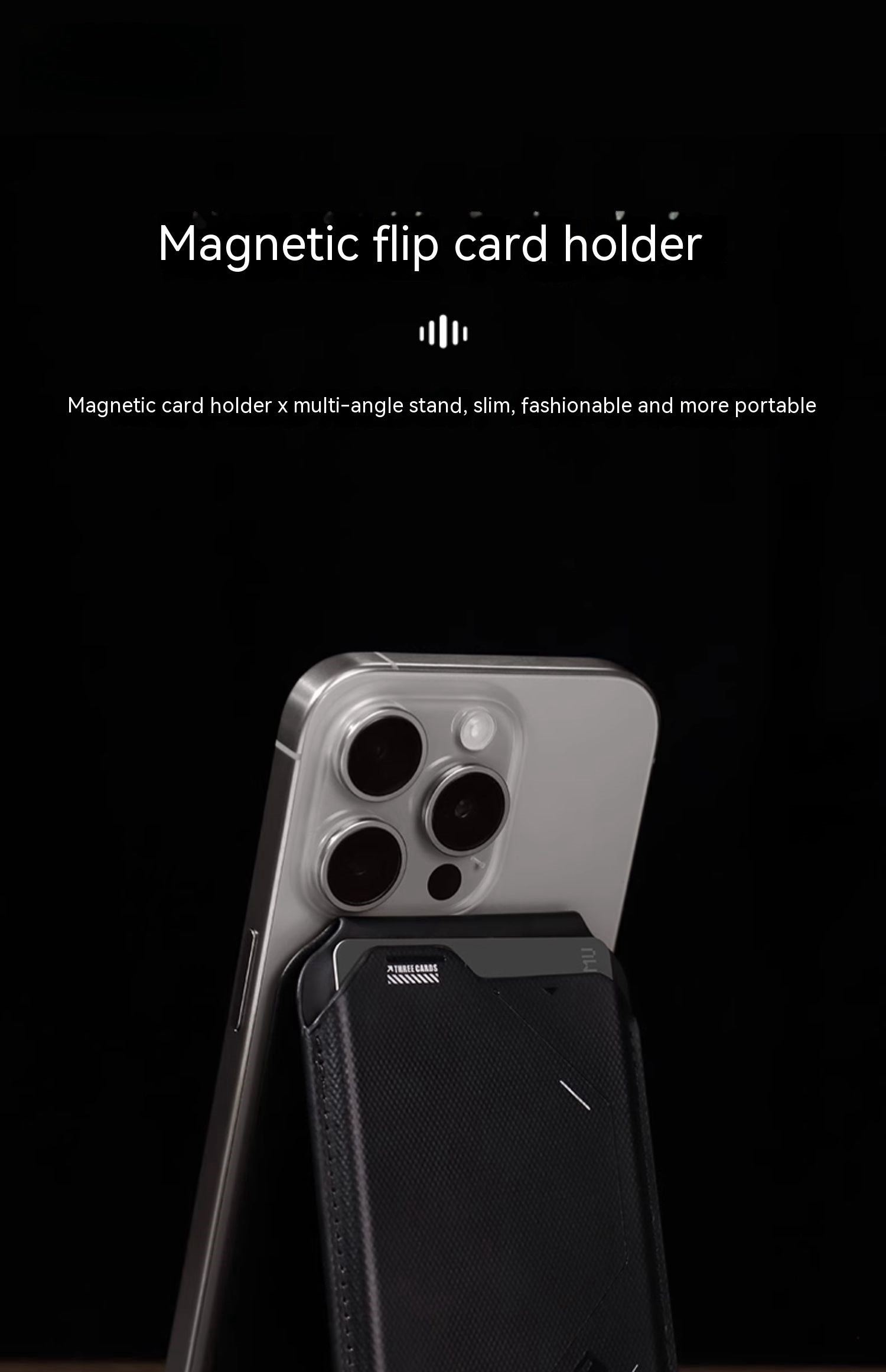 Magnetic Flip Card Holder G02 Two-in-one Wallet