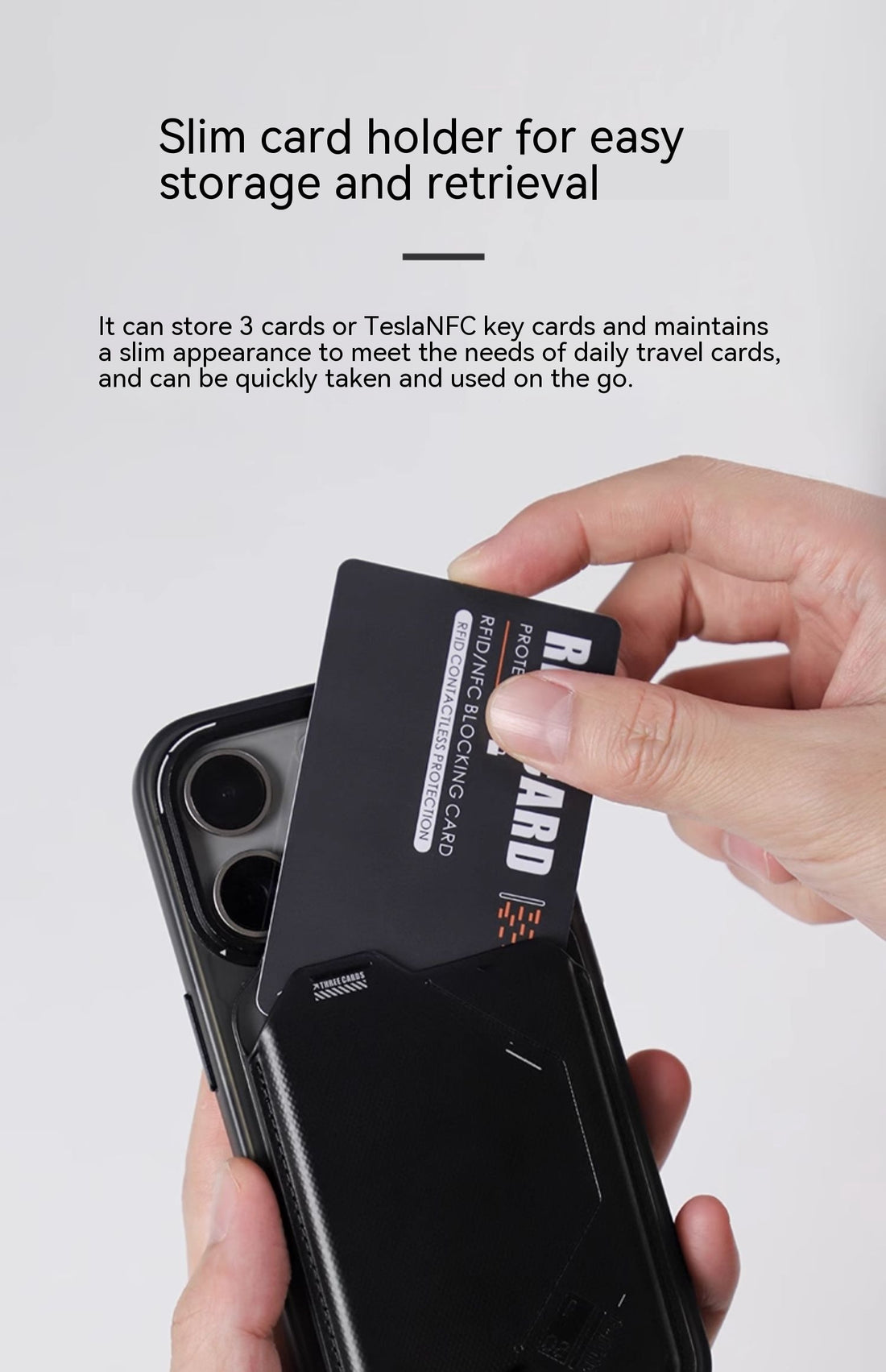 Magnetic Flip Card Holder G02 Two-in-one Wallet