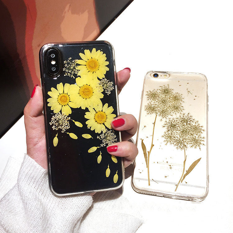 Silicone Epoxy Chrysanthemum Phone Case Cover