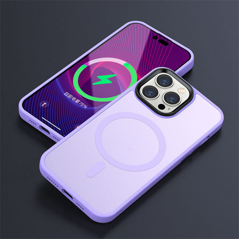 Magnetic Frosted Phone Case Drop Protection Cover