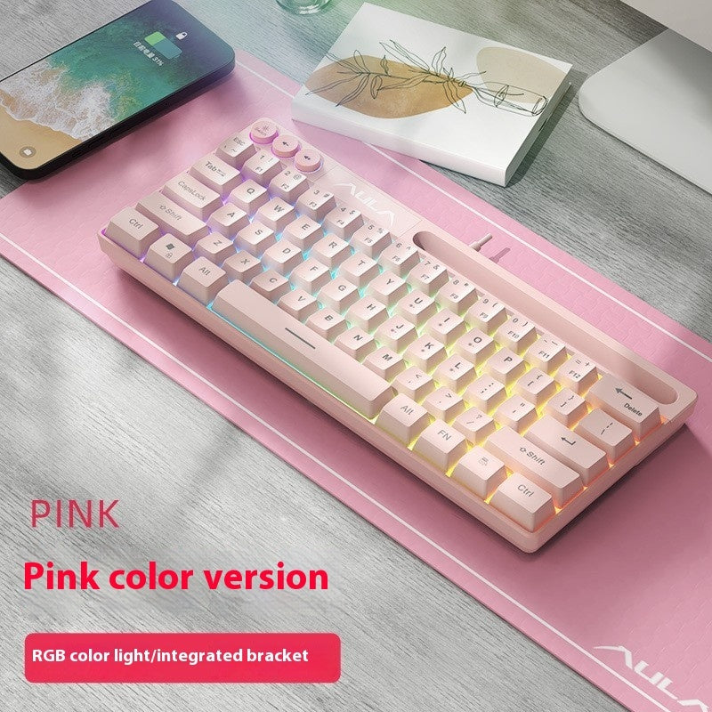 F3061 61keys Wired RGB Gaming Keyboard