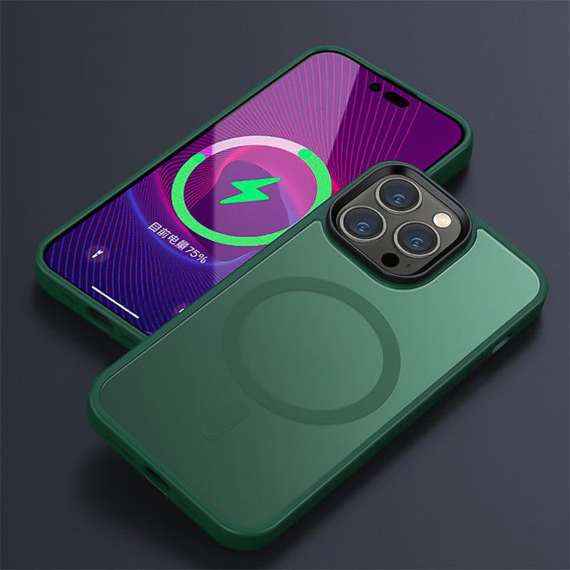 Magnetic Frosted Phone Case Drop Protection Cover