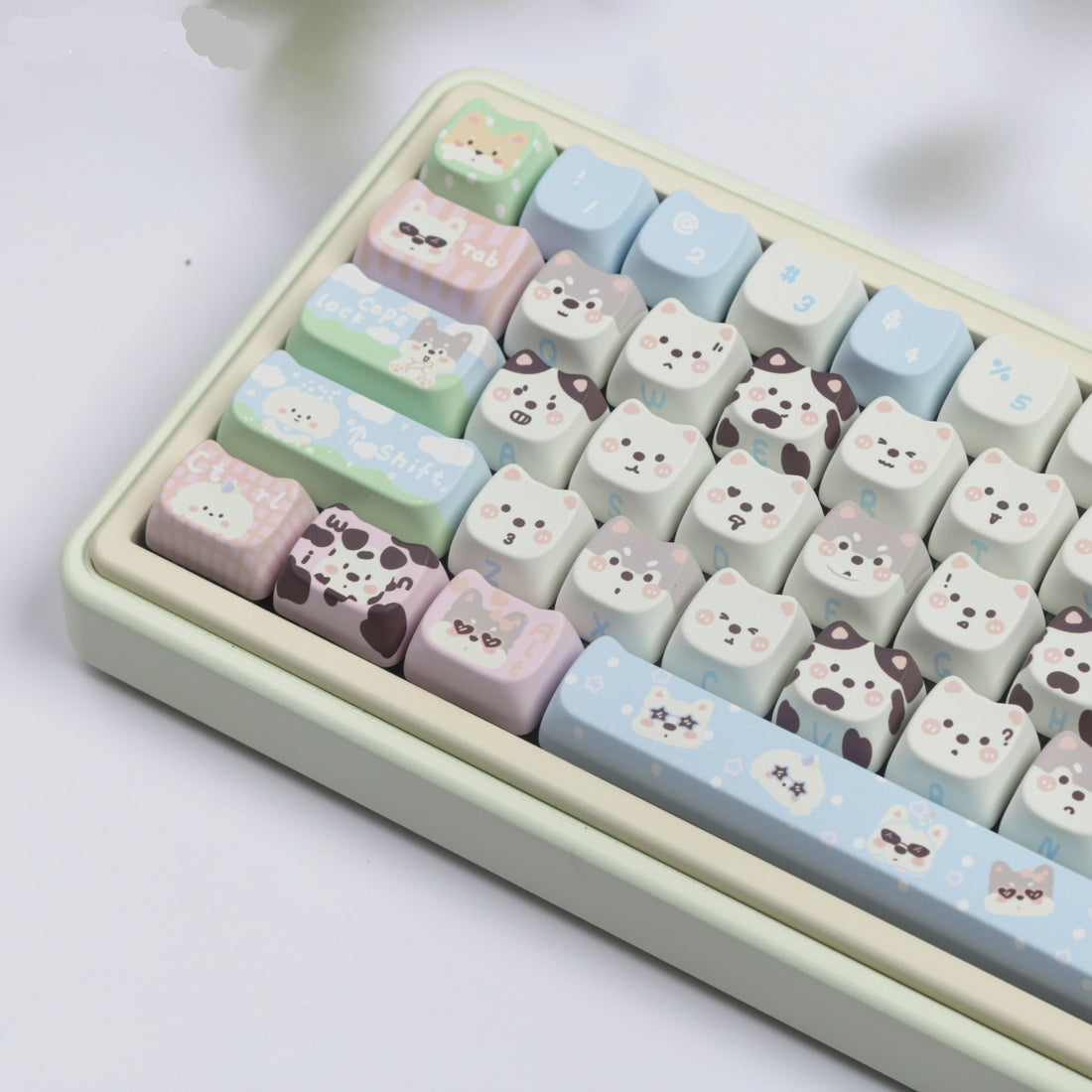 Cute Puppy Full Set PBT Sublimation Key