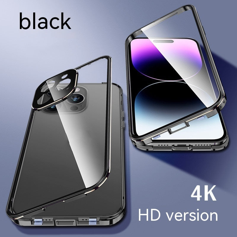 Magnetic Glass Buckle Phone Case