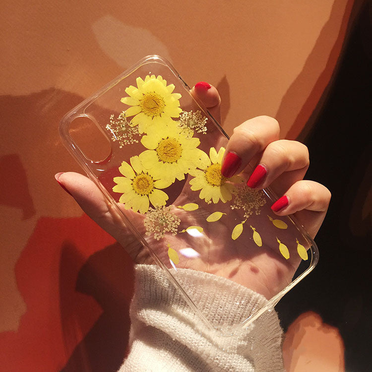 Silicone Epoxy Chrysanthemum Phone Case Cover