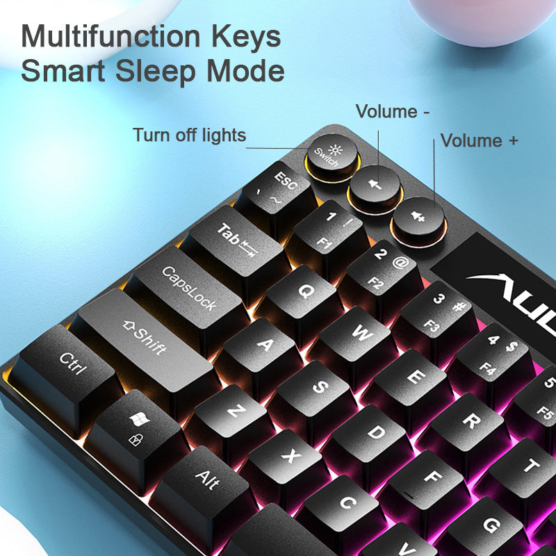 F3061 61keys Wired RGB Gaming Keyboard