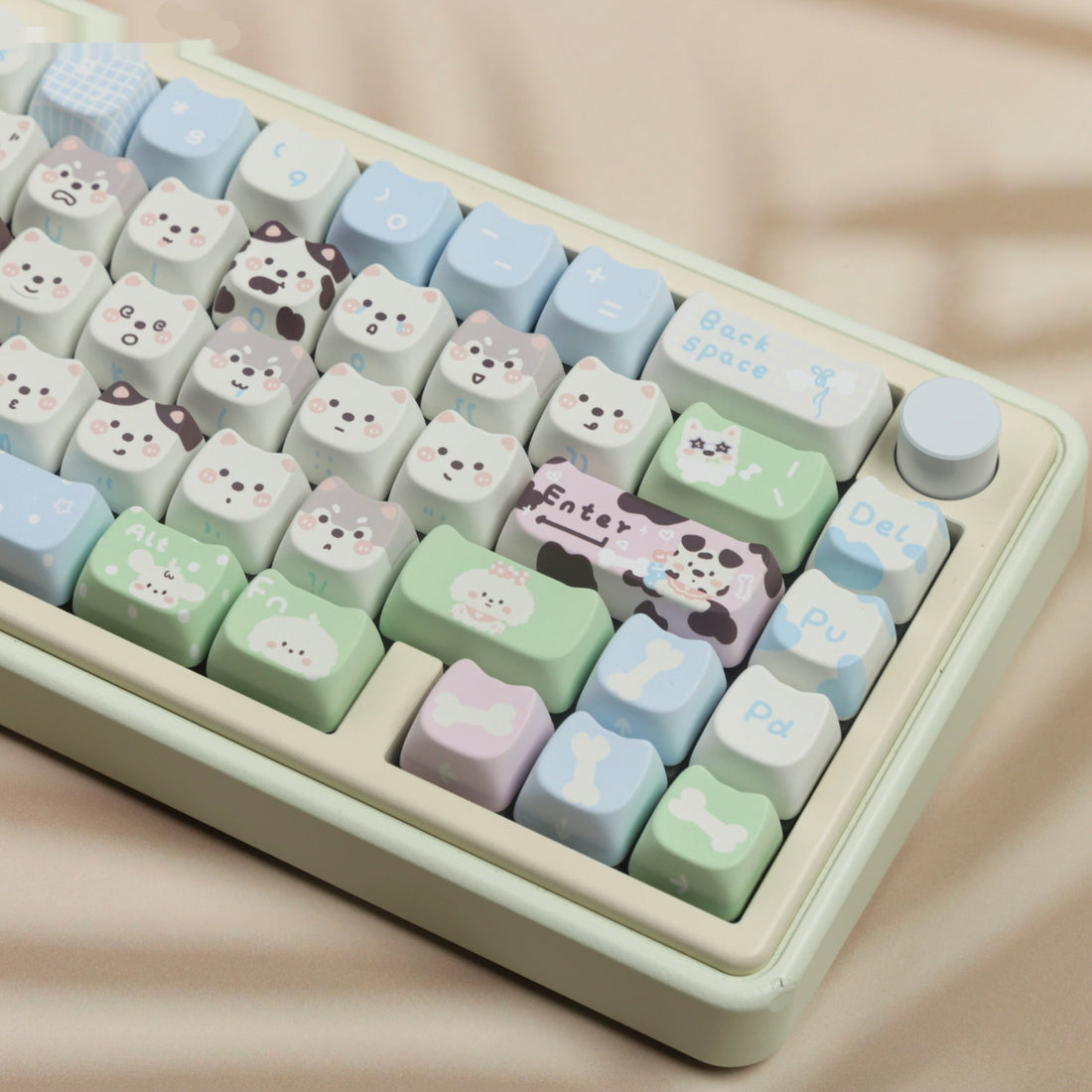 Cute Puppy Full Set PBT Sublimation Key
