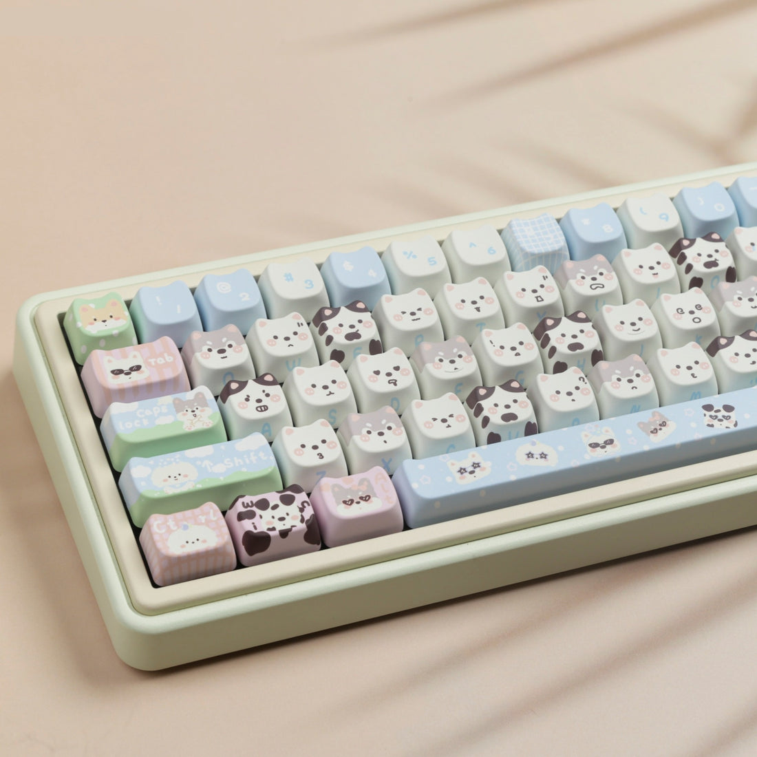 Cute Puppy Full Set PBT Sublimation Key