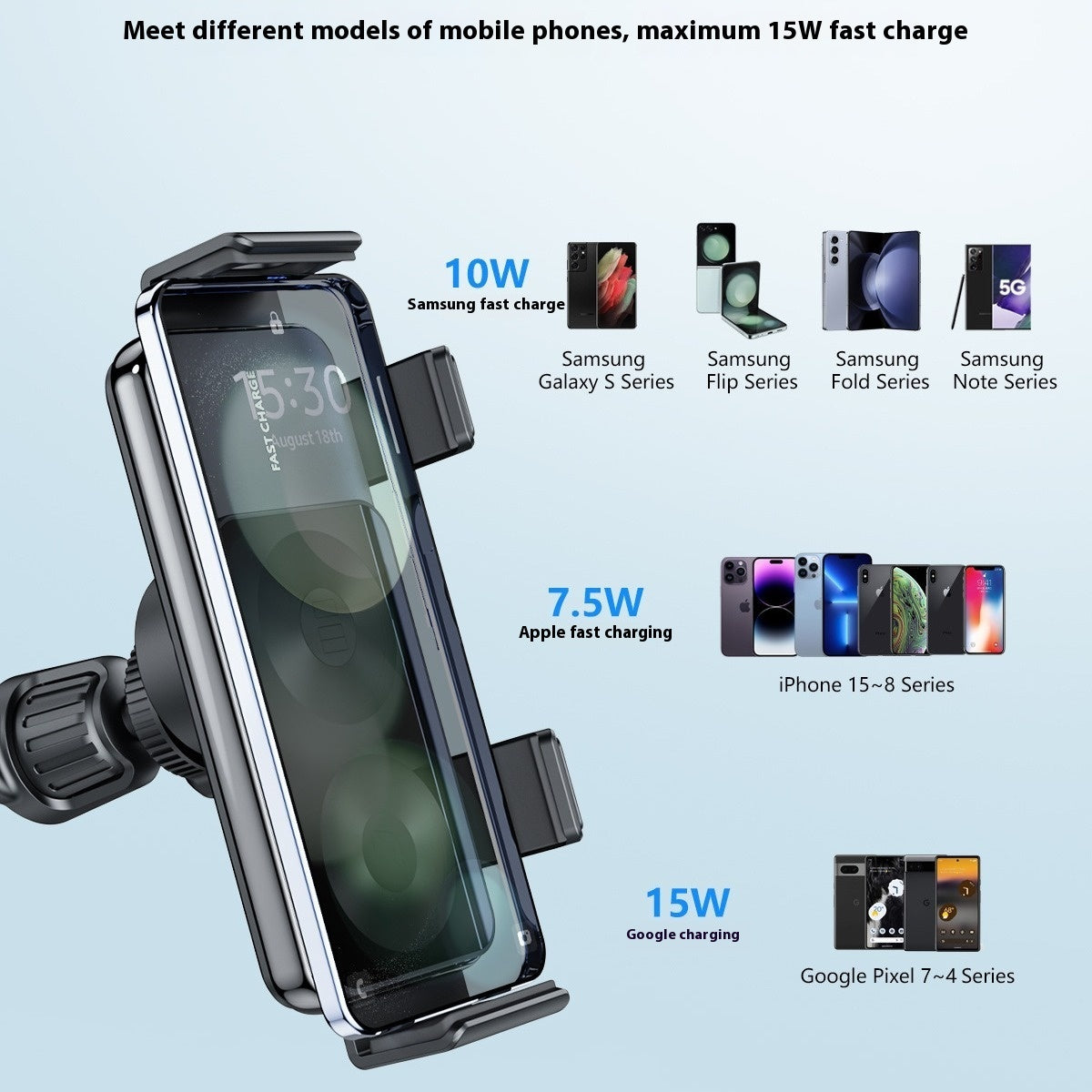 New Car Wireless Charger Mobile Phone