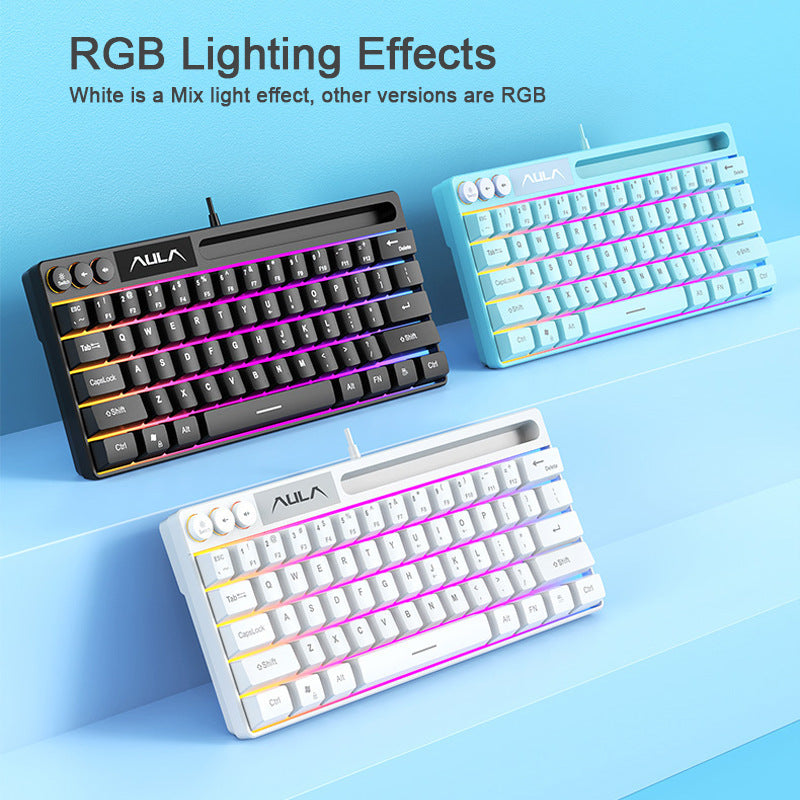 F3061 61keys Wired RGB Gaming Keyboard