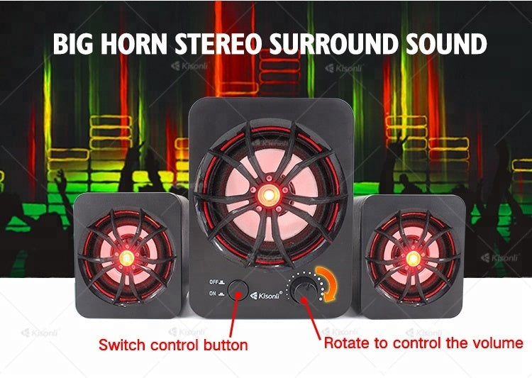 Colorful Light Mini Phone Speaker