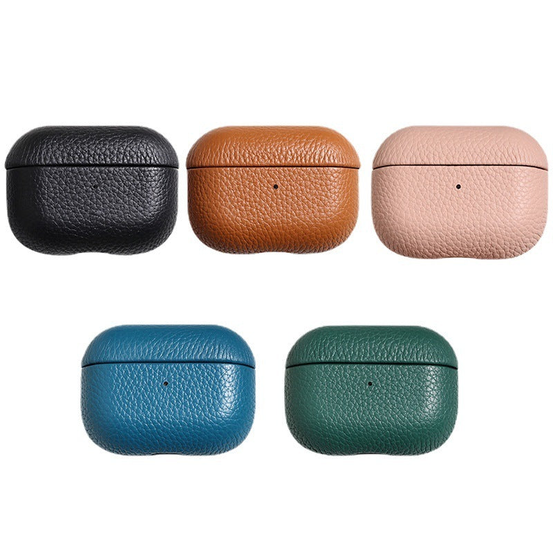 Portable Leather Litchi Pattern Bluetooth