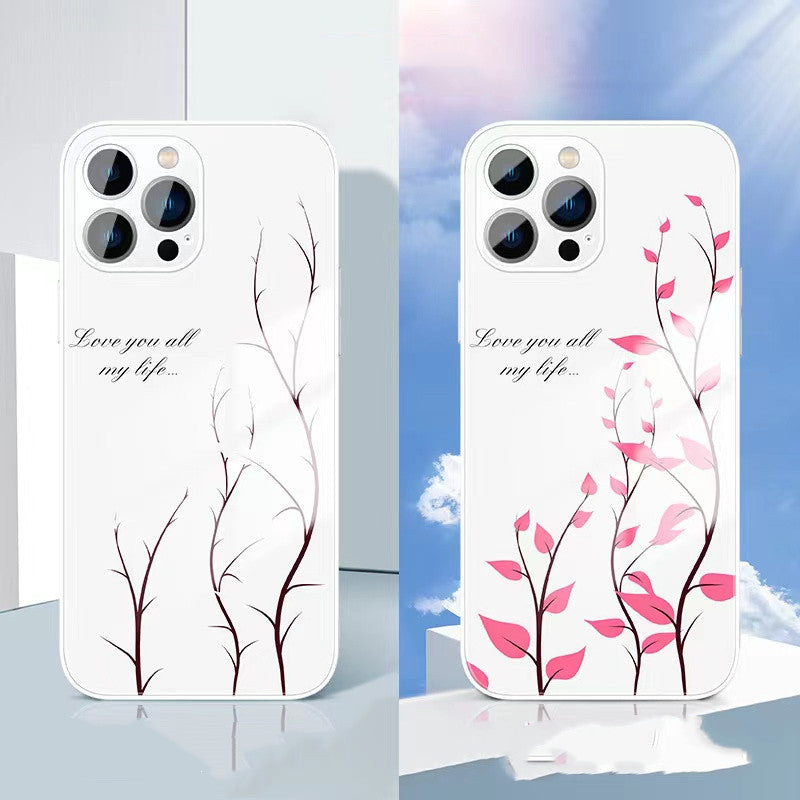 Glass Drop-proof Silicone Phone Protection Cover