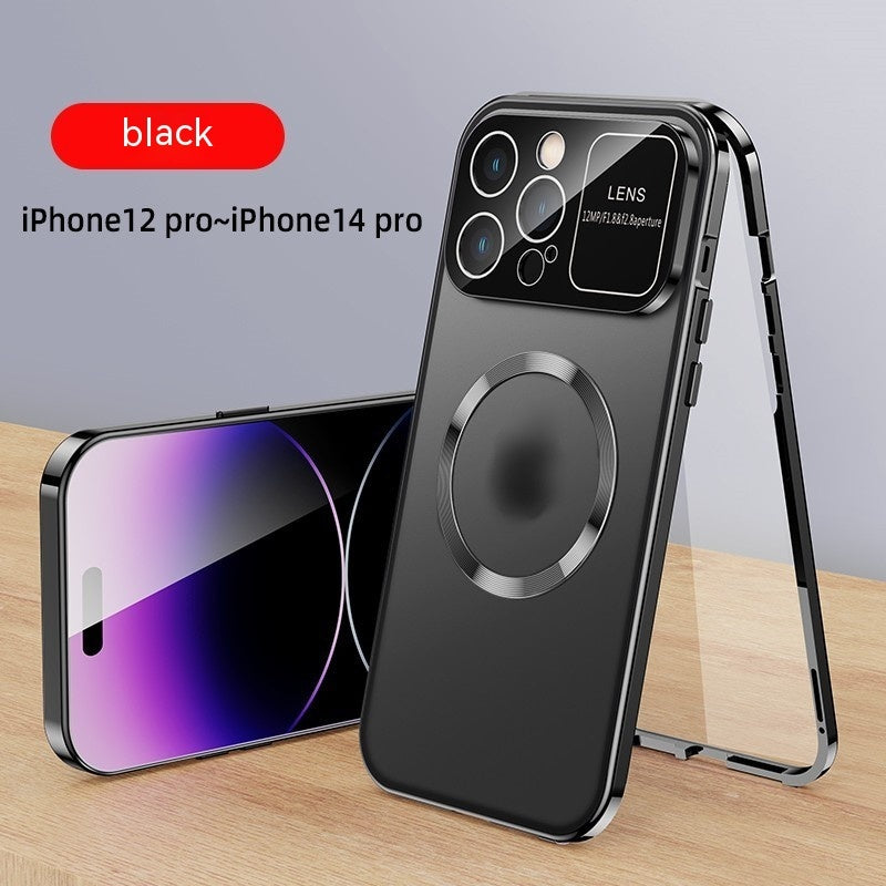 Phone Case Double Sided Magnetic Glass Protective