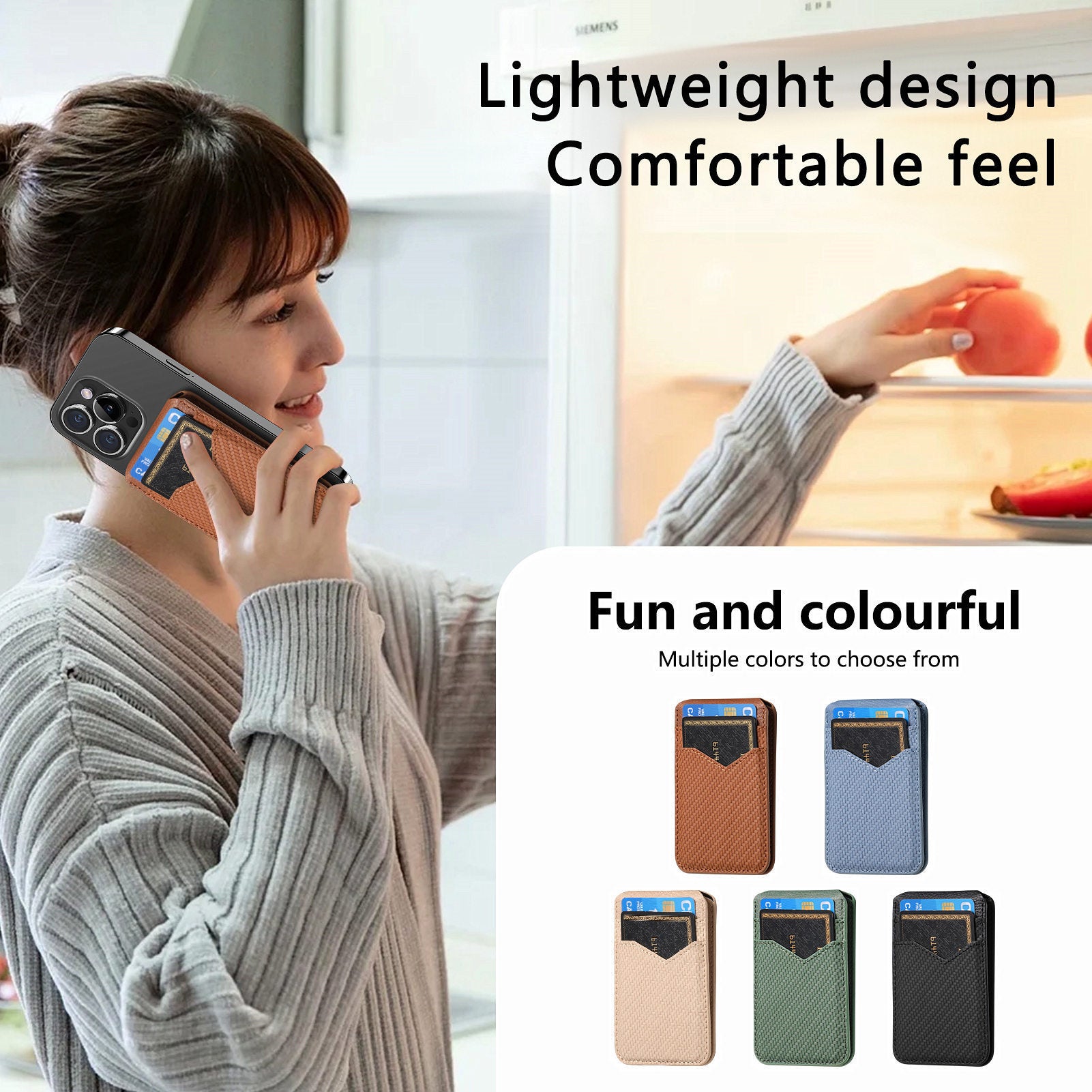 Strong Magnetic Bracket Mobile Phone Card Holder