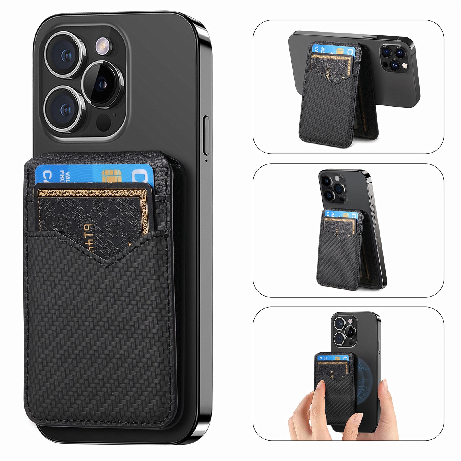 Strong Magnetic Bracket Mobile Phone Card Holder