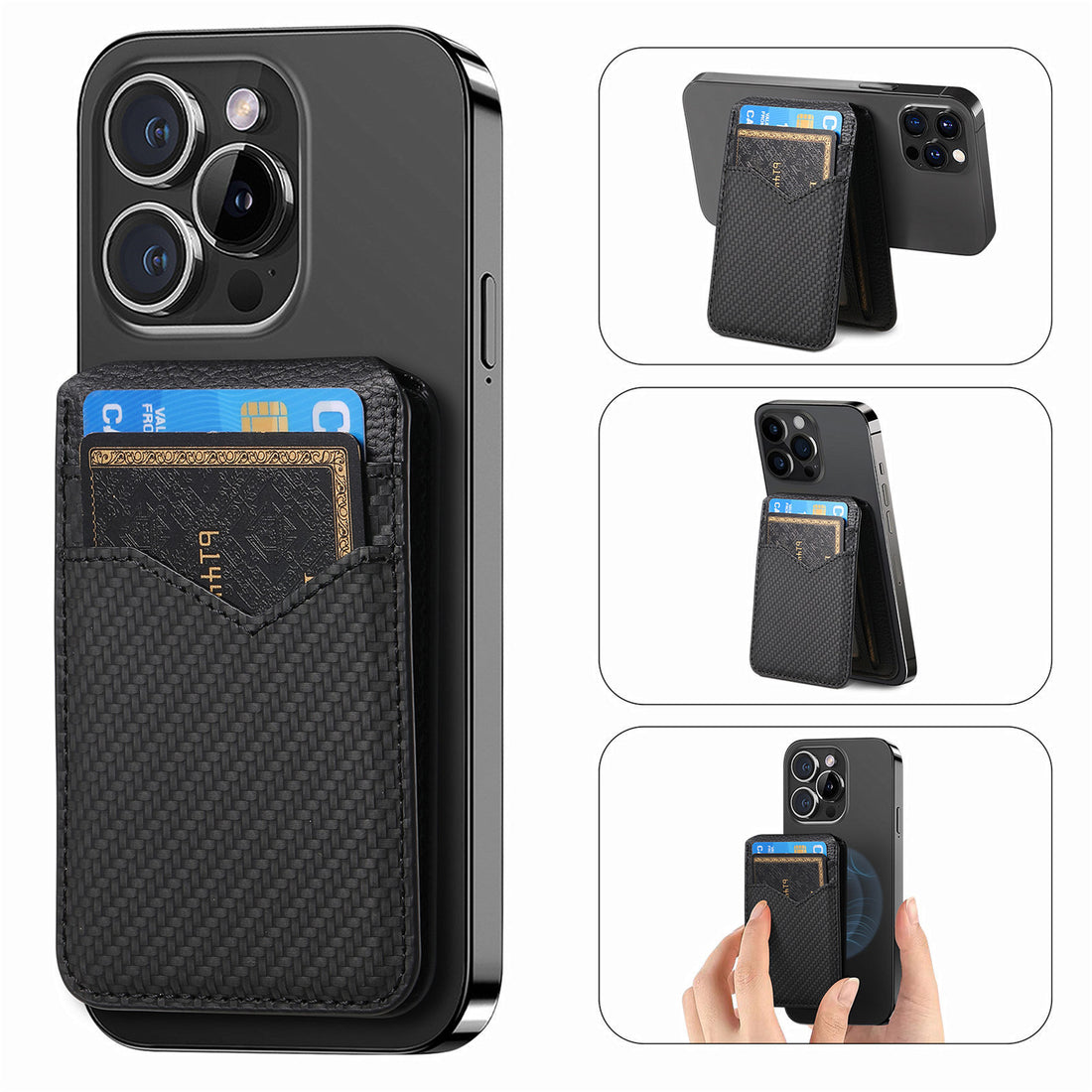 Strong Magnetic Bracket Mobile Phone Card Holder