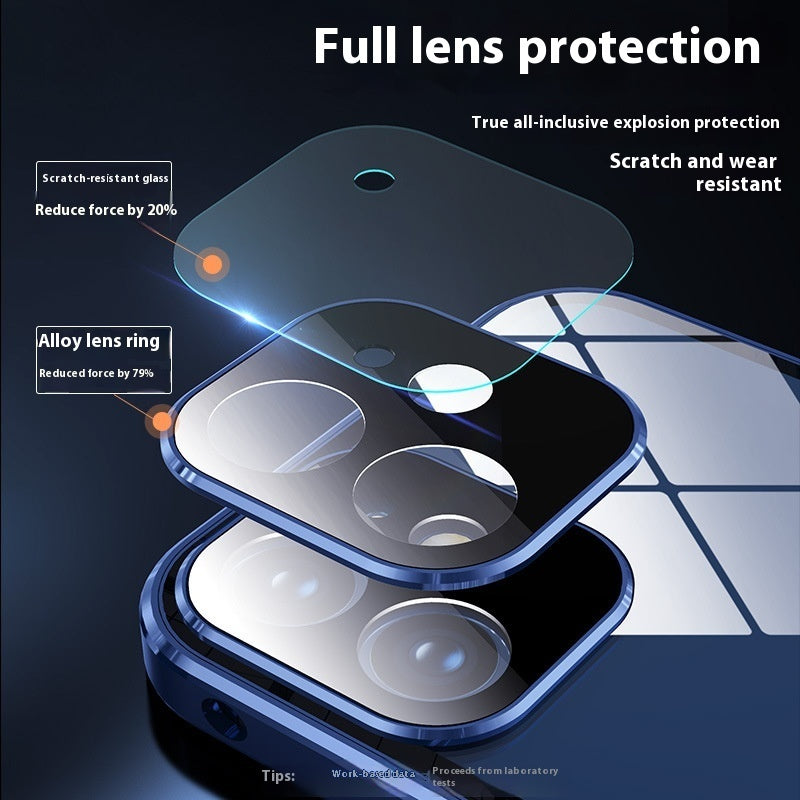 Double-sided Buckle Glass Privacy Phone Case