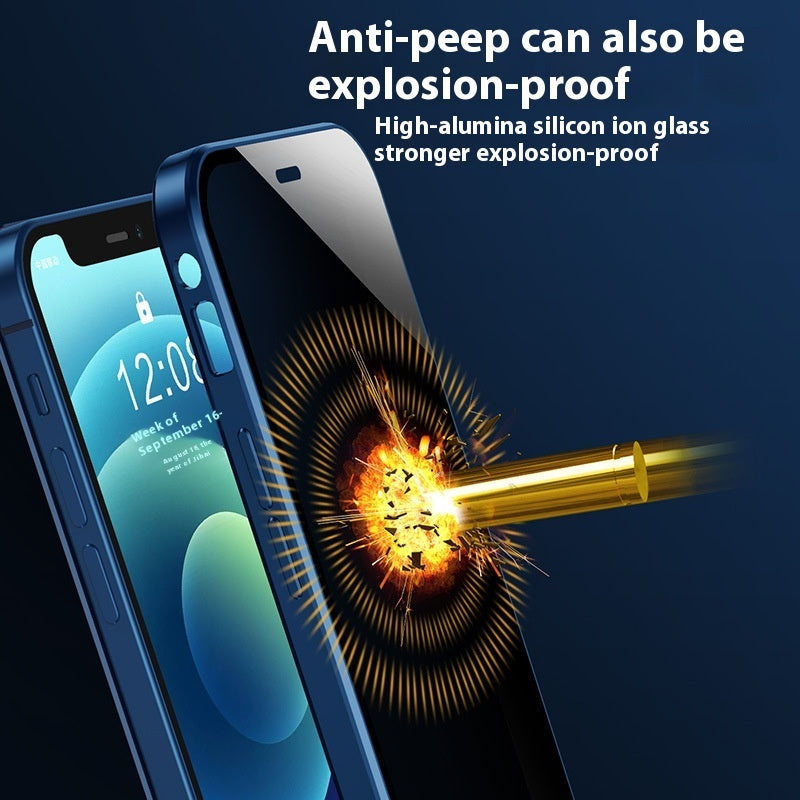 Double-sided Buckle Glass Privacy Phone Case