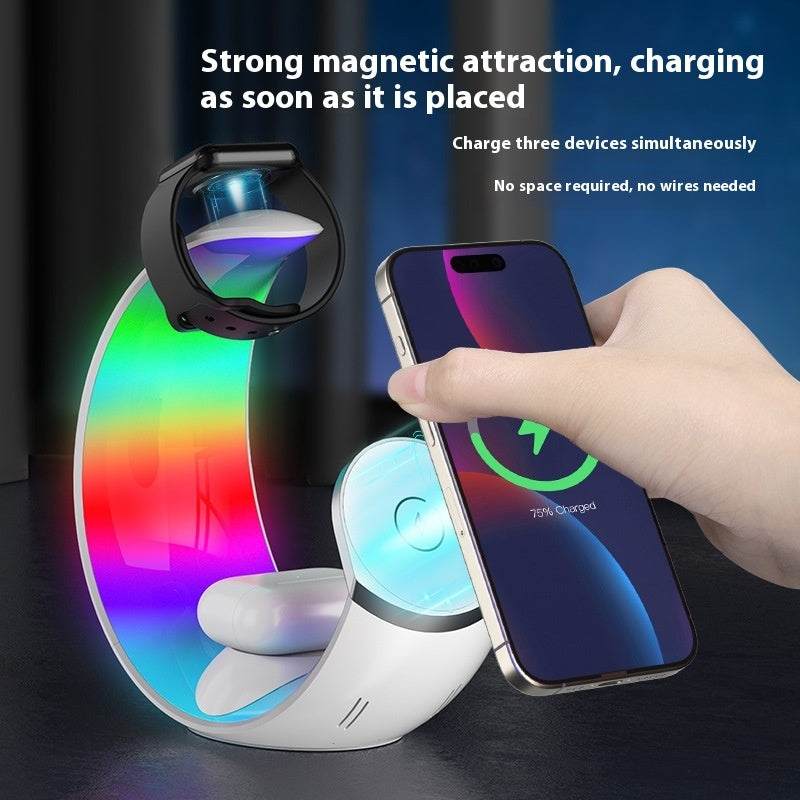 Wireless Ambience Light Night Lamp Charger