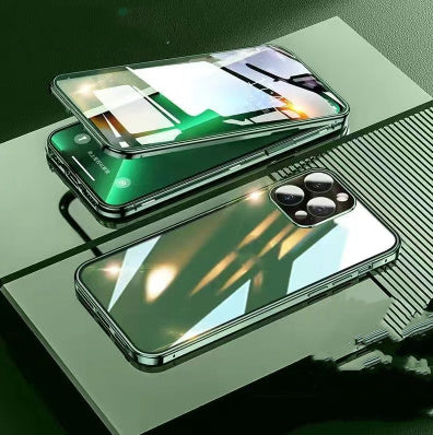Mobile Phone Case Double-sided Magnetic Glass