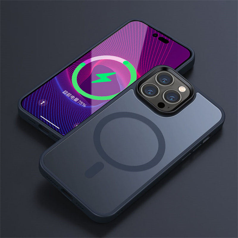 Magnetic Frosted Phone Case Drop Protection Cover