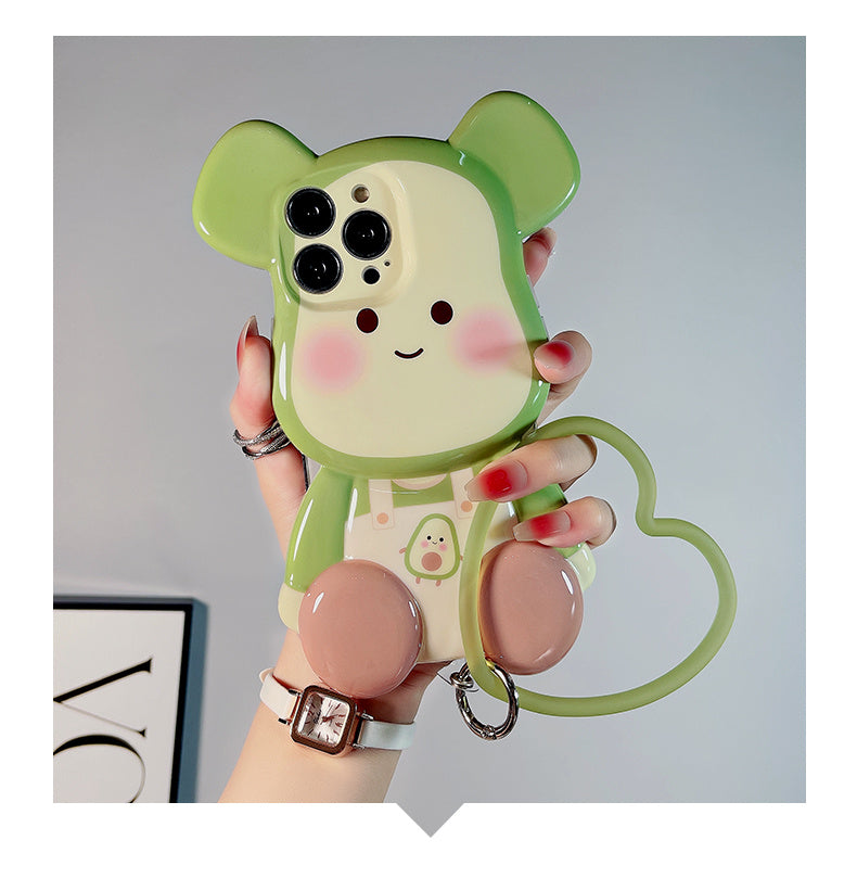 Avocado Doll With Bracelet Phone Case Silicone