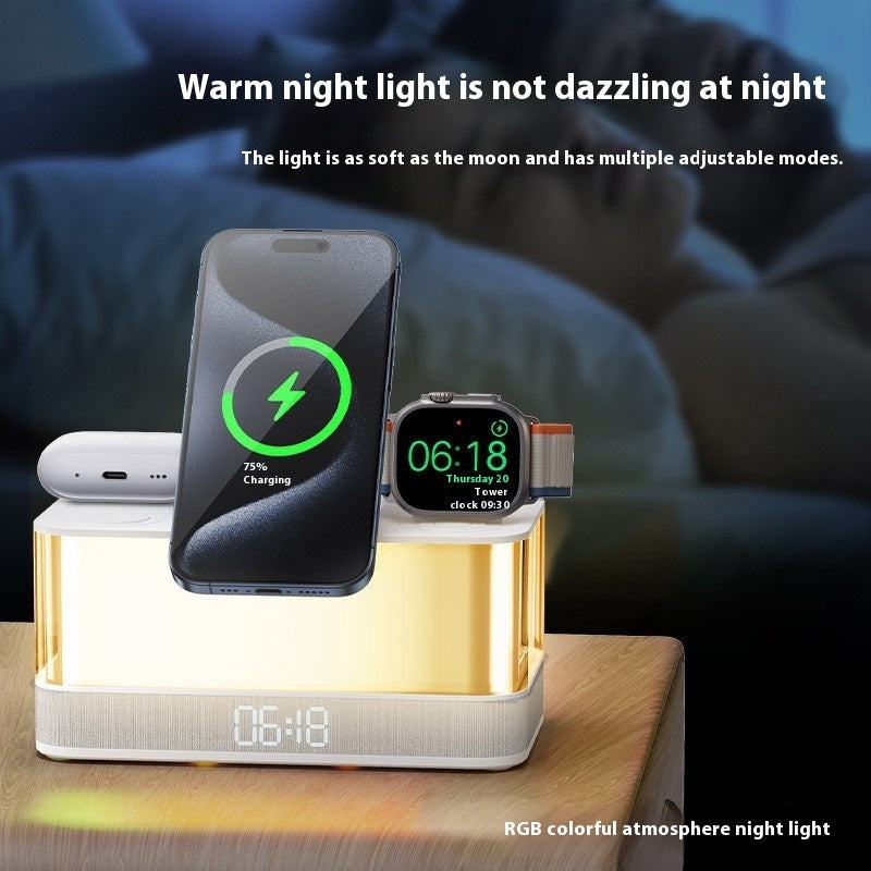 Desktop Bluetooth Speaker Clock Ambience Light