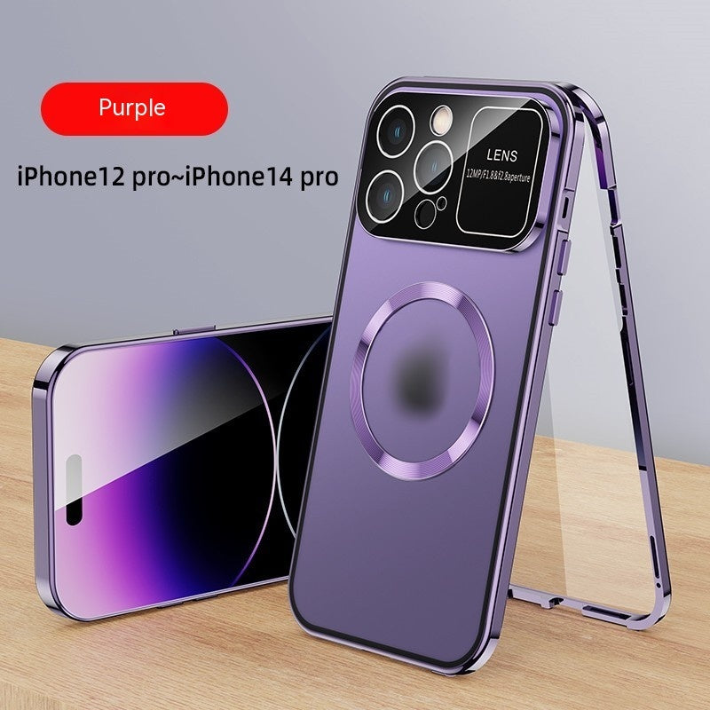 Phone Case Double Sided Magnetic Glass Protective