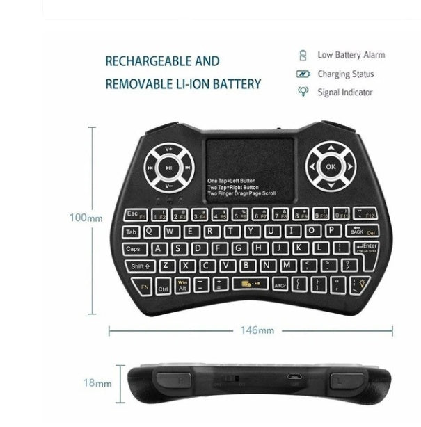 Mini Wireless Keyboard Flying Mouse Keyboard