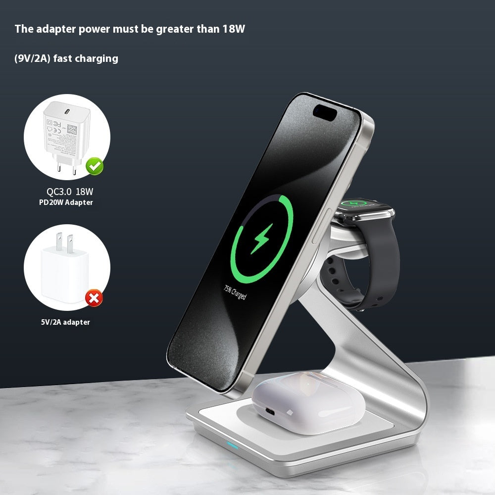 Three-in-one Wireless Charger Car Soft Light