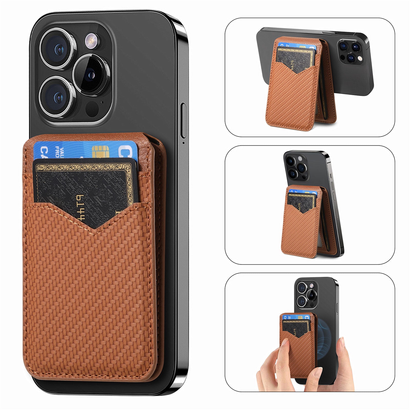 Strong Magnetic Bracket Mobile Phone Card Holder