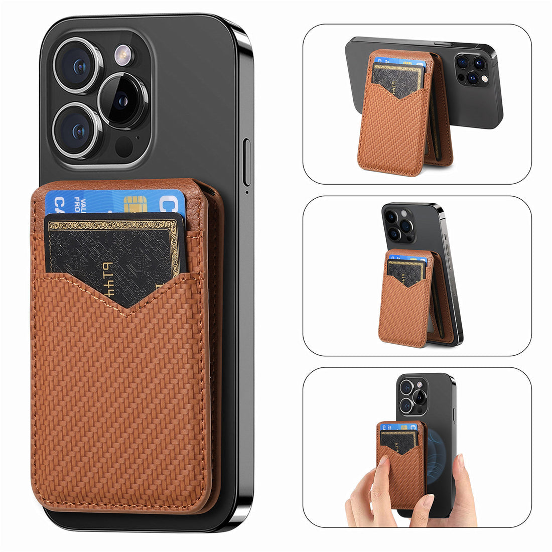 Strong Magnetic Bracket Mobile Phone Card Holder